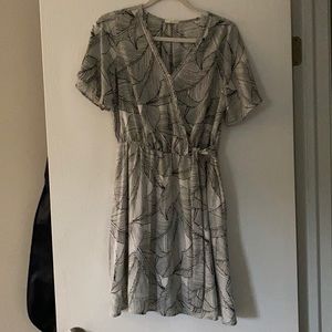 V neck dress